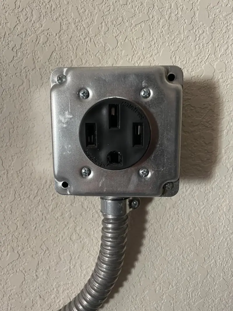 NEMA 14-50 outlet installed for Smart Home Electrical in Filer